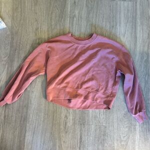 lululemon softstream perfectly oversized  cropped crew sweatshirt